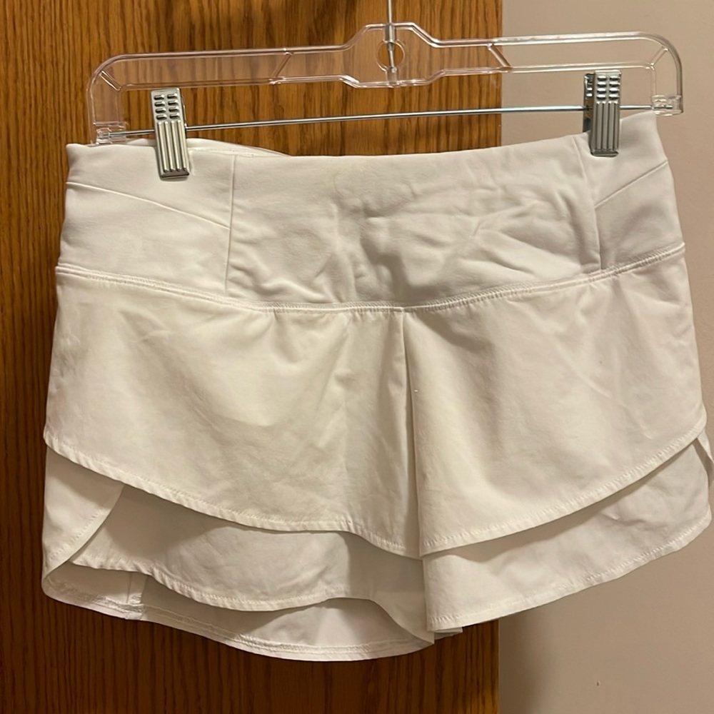 White Athletic shorts by stay the path. Size small.